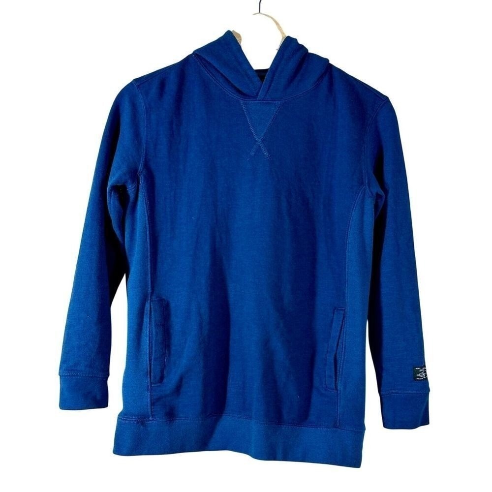 Joes Jeans Boys Blue Cotton Blend Pullover Hoodie Sweatshirt Size Medium
